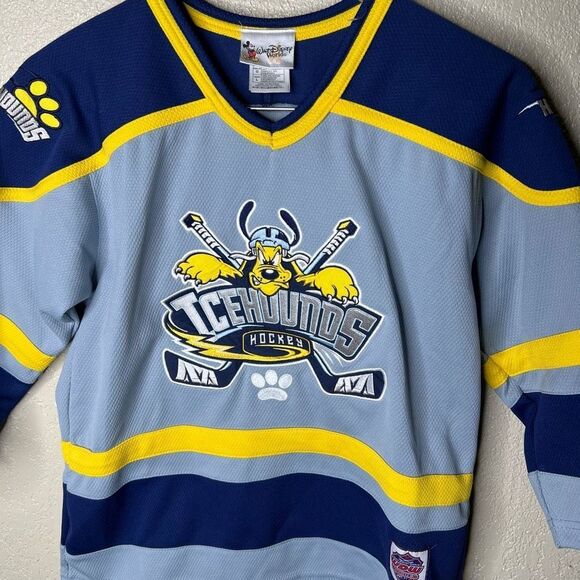 Vintage Walt Disney World Kids Pluto Hockey Jersey Large - Picture 2 of 4